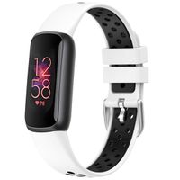 imoshion Siliconen sport bandje Fitbit Luxe - Wit/Zwart