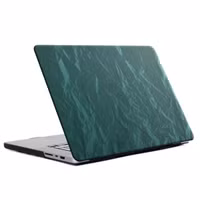 Selencia Fluwelen Cover Apple MacBook Air 13 inch (2018-2020) - Donkergroen