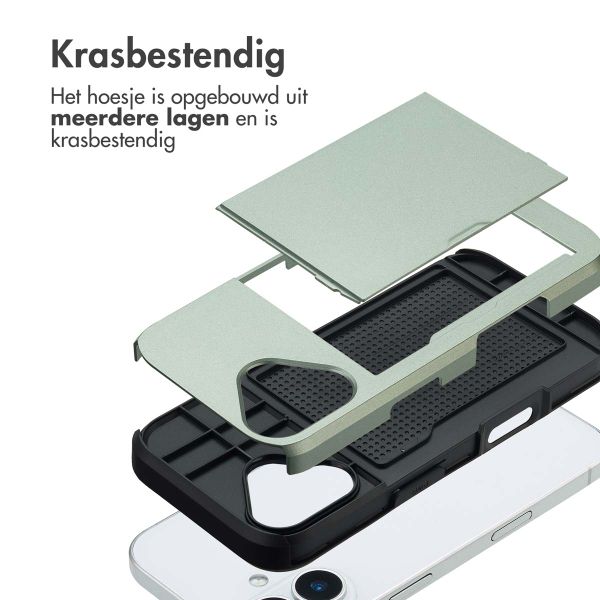 imoshion Backcover met pasjeshouder Apple iPhone 17 - Groen