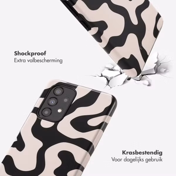 Selencia Vivid Backcover Samsung Galaxy A53 - Art Wave Black