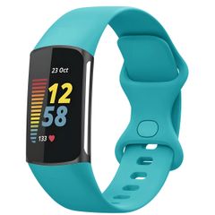 imoshion Siliconen bandje Fitbit Charge 5 / Charge 6 - Maat S - Turquoise