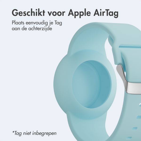 imoshion AirTag Kinderarmband - Houder voor Apple AirTag - One Size - Denim Blue