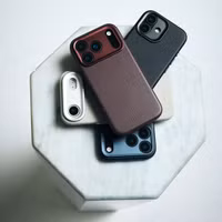 Decoded Leather Backcover MagSafe Apple iPhone 17 - Navy Shadow