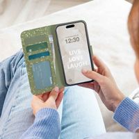 imoshion Design Bookcase iPhone SE (2022 / 2020) / 8 / 7 / 6(s) - Green Flowers