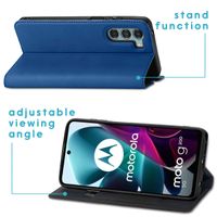 imoshion Slim Folio Bookcase Motorola Moto G200 - Donkerblauw