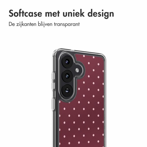 imoshion Design hoesje Samsung Galaxy S27 / S26 - Polka Dot Bordeaux