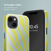 Selencia Vivid Backcover met MagSafe Apple iPhone 13 - Zebra Winter Sky Titanium Yellow