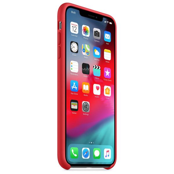 Apple Silicone Backcover iPhone Xs Max - Red