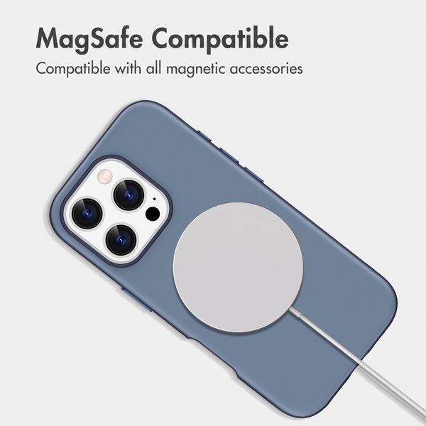 imoshion Colour Back Cover with Thin MagSafe Ring Apple iPhone 16 Pro - Dark Blue