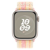 Apple Nike Sport Loop Band Apple Watch Series 1 t/m 9 / SE (38/40/41 mm) | Series 10 / 11 (42 mm) - Starlight & Pink