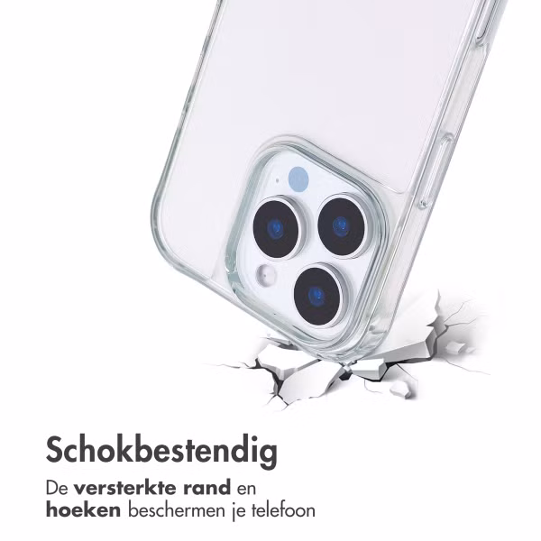 imoshion Backcover met koord + armband iPhone 16 Pro - Parels Hartjes