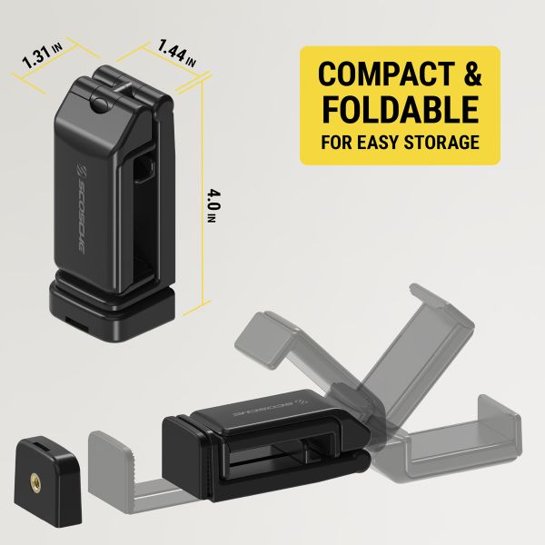 Scosche Travel Mount - Telefoonhouder - Verstelbaar - Klem - Zwart