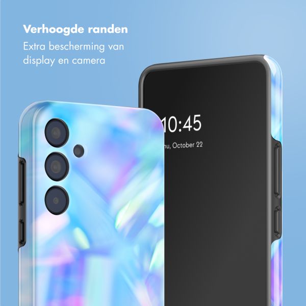Selencia Vivid Tough Backcover Samsung Galaxy A35 - Holographic Blue Dream