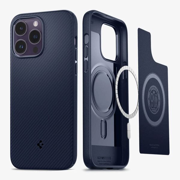 Spigen MagSafe Armor Backcover Apple iPhone 14 Pro Max - Blue