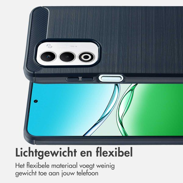 imoshion Brushed Backcover Oppo A5 5G (2025) - Donkerblauw