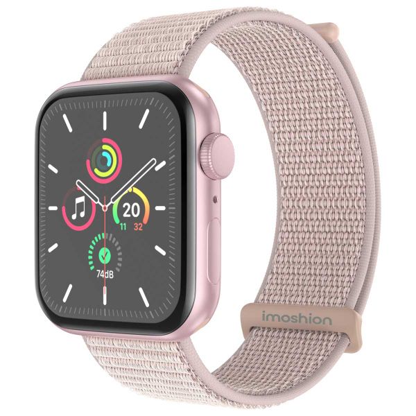 imoshion Nylon⁺ bandje Apple Watch Series 1 t/m 10 / SE / Ultra (2) (44/45/46/49 mm) - Light Pink