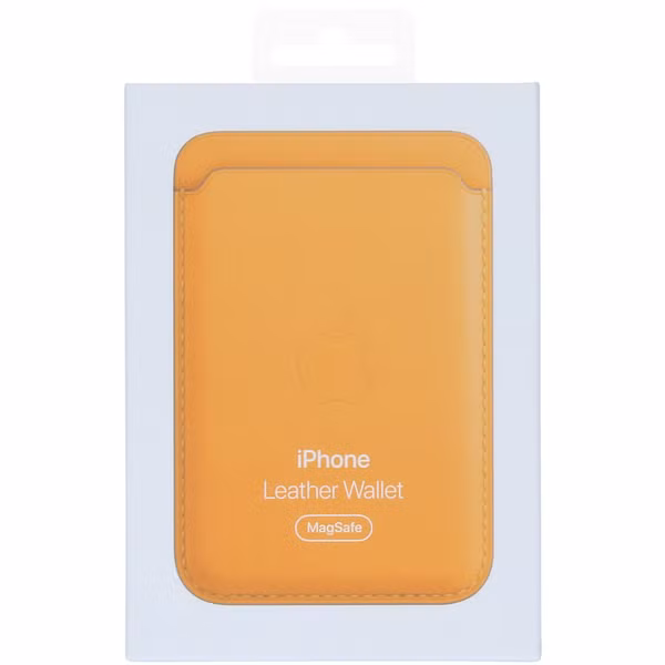 Apple Leather Wallet MagSafe (Apple Wallet 1st generation) - California Poppy