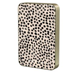 Burga Magnetic Power Bank 5,000 mAh - MagSafe and Qi2 - Almond Latte / Gunmetal