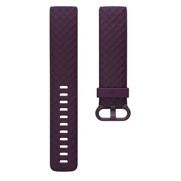Fitbit Classic siliconen band Fitbit Charge 3 / 4 - Maat L - Rosewood