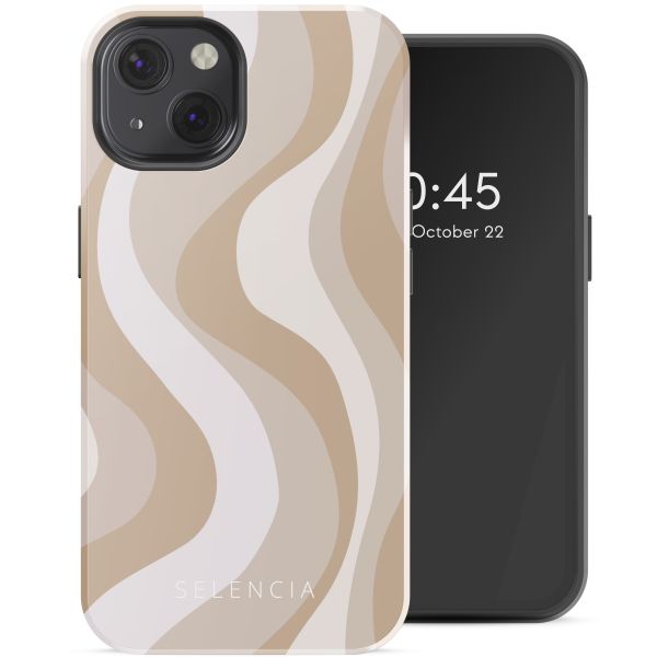 Selencia Vivid Tough Backcover met MagSafe iPhone 13 - Desert Waves Beige