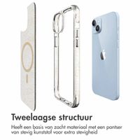 imoshion Clear Glitter Backcover met MagSafe Apple iPhone 14 - Goud