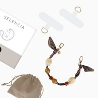 Selencia Satin Stone Polskoord - Brown