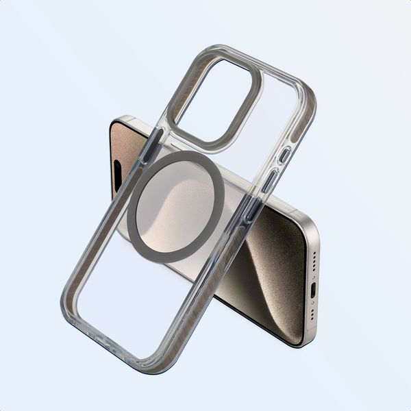 imoshion Combat MagSafe Back Cover Apple iPhone 15 Pro - Grey