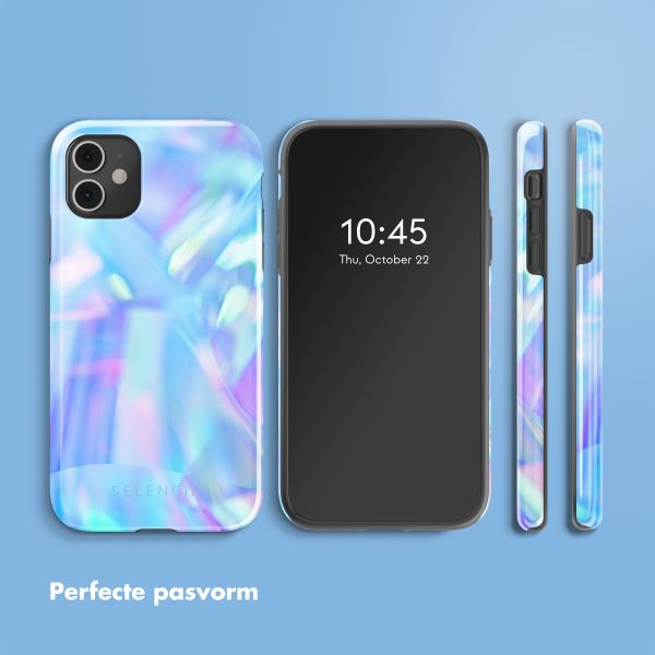 Selencia Vivid Tough Backcover iPhone 11 - Holographic Blue Dream