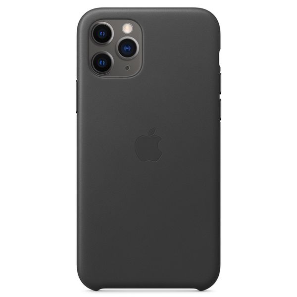 Apple Leather Backcover iPhone 11 Pro - Black