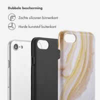 Selencia Vivid Backcover Apple iPhone SE (2022 / 2020) / 8 / 7 / 6(s) - Chic Marble Gold