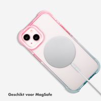 Selencia Gradient Backcover met MagSafe Apple iPhone 13 - Roze / Blauw