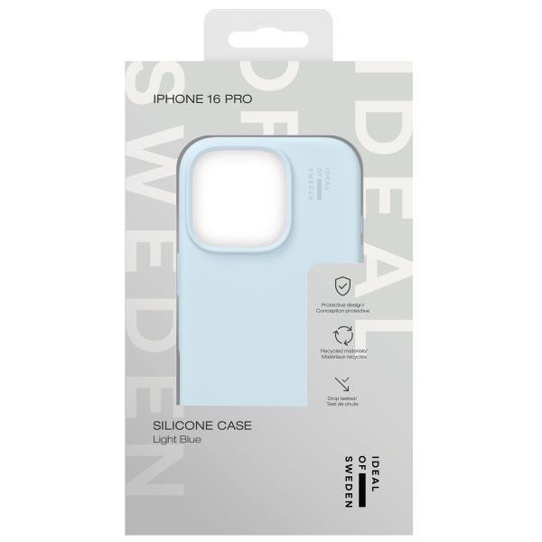 iDeal of Sweden Silicone Case iPhone 16 Pro - Light Blue