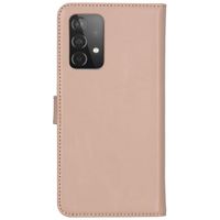 Selencia Echt Leren Bookcase Samsung Galaxy A52(s) (5G/4G) - Dusty Pink