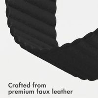 imoshion Magnetic Faux Leather Band Apple Watch | 44/45/46/49 mm - Black