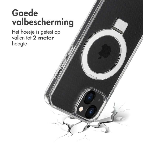 Accezz Ring Stand Backcover met MagSafe Apple iPhone 13 - Transparant