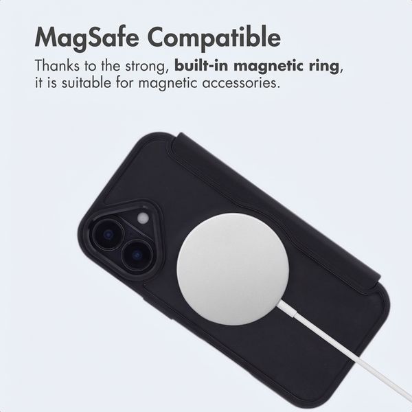 imoshion Transparent Bookcase with MagSafe Apple iPhone 17 - Black