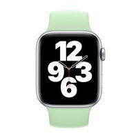 Apple Siliconen solobandje Apple Watch Series 1 - 9 / SE (38/40/41 mm) | Series 10 / 11 (42 mm) - Maat 8 - Pistachio