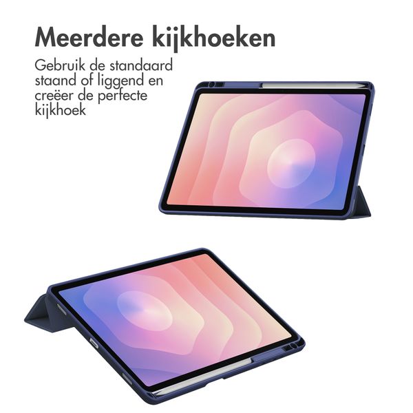 imoshion Trifold Hardcase Bookcase Samsung Galaxy Tab S11 - Donkerblauw