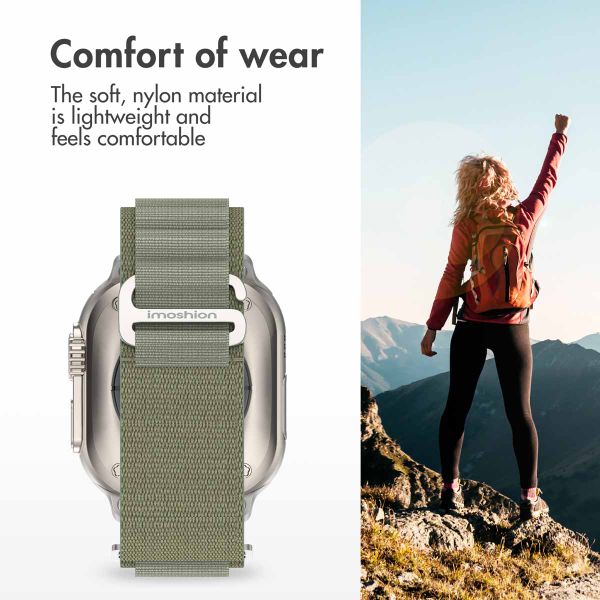 imoshion Nylon Alpine Band Apple Watch | 38/40/41/42 mm - Olive Green