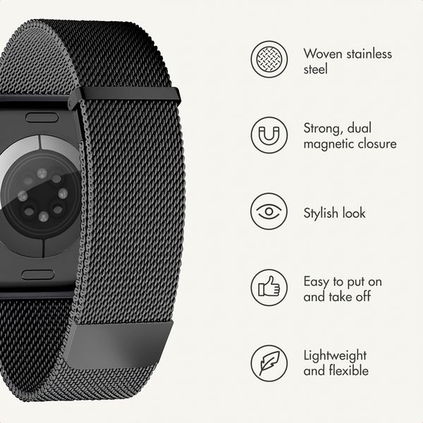imoshion Milanese Magnetic Band Apple Watch | 38/40/41/42 mm - Black