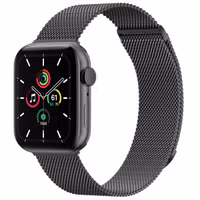 imoshion Milanees magnetisch bandje Apple Watch Series 1 - 11 / SE / Ultra (44/45/46/49 mm) - Maat M - Space Grey