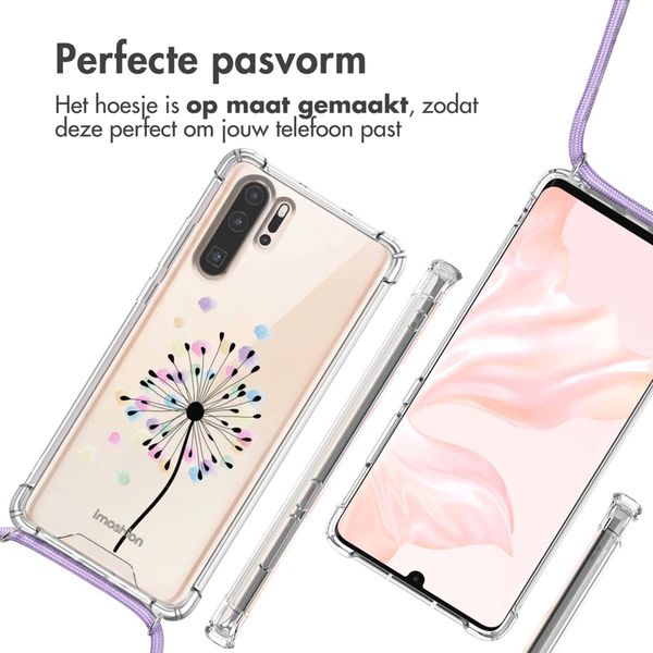 imoshion Design hoesje met koord Huawei P30 Pro - Sandstone Dandelion