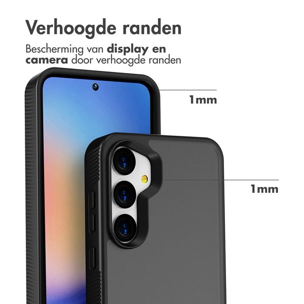 Accezz Rugged Frosted Backcover Samsung Galaxy A35 - Zwart