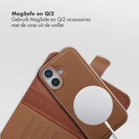 Selencia Olyn Uitneembare Bookcase met MagSafe Apple iPhone 17 - Bruin