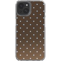imoshion Design hoesje Apple iPhone 15 - Polka Dot Bruin