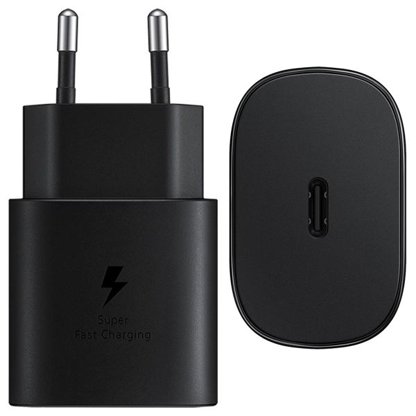 Samsung Originele Fast Charging Adapter USB-C Samsung Galaxy S23 Ultra - Oplader - USB-C aansluiting - 25 Watt - Zwart