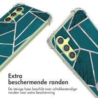 imoshion Design hoesje met koord Samsung Galaxy A34 - Petrol Green Graphic