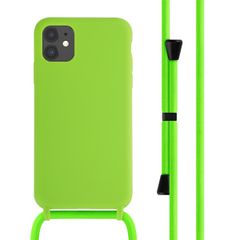 imoshion Silicone Case with Strap Apple iPhone 11 - Fluor Groen