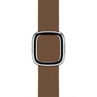 Apple Leather Band Modern Buckle Apple Watch Series 1 t/m 9 / SE (38/40/41 mm) | Series 10 (42 mm) - Maat M - Brown