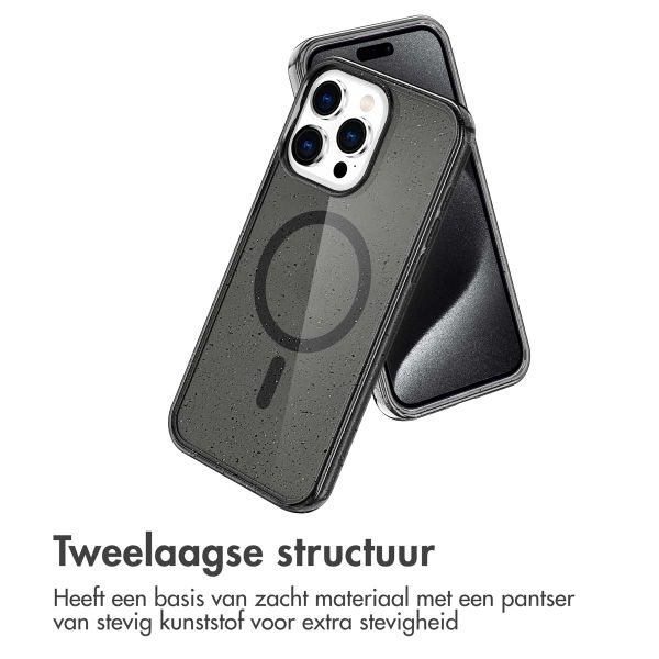 imoshion Sparkle Backcover met MagSafe Apple iPhone 15 Pro Max - Glitter Zwart